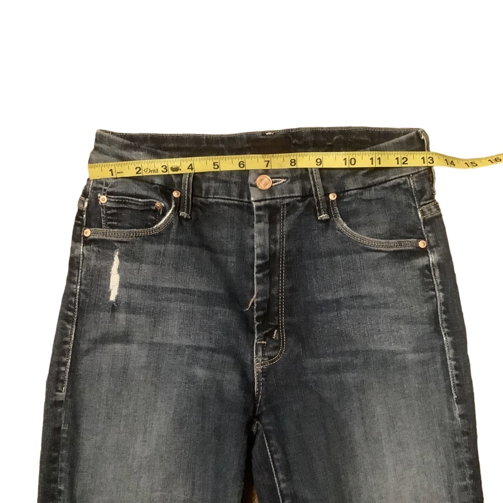 Mother The Looker High-Waisted Skinny Jeans Ankle Fray Size 26 - Picture 5 of 13